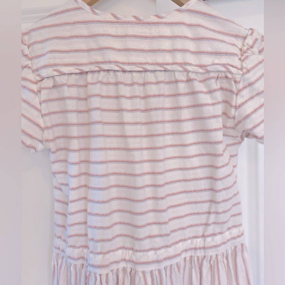 🚨 S O L D 🚨 Christy Dawn “washed thulian embroidered striped”, stripe dress xs - Picture 11 of 12